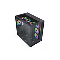 Xigmatek Aqua Ultra Air RGB avec panneaux vitrés (Noir)