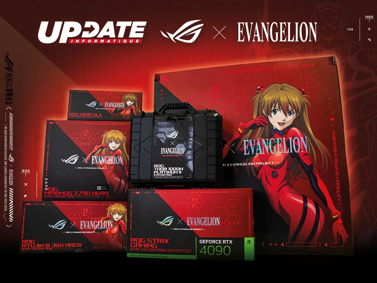 PC Gamer Asus ROG Hyperion EVA 02 en édition limitée chez Update Informatique